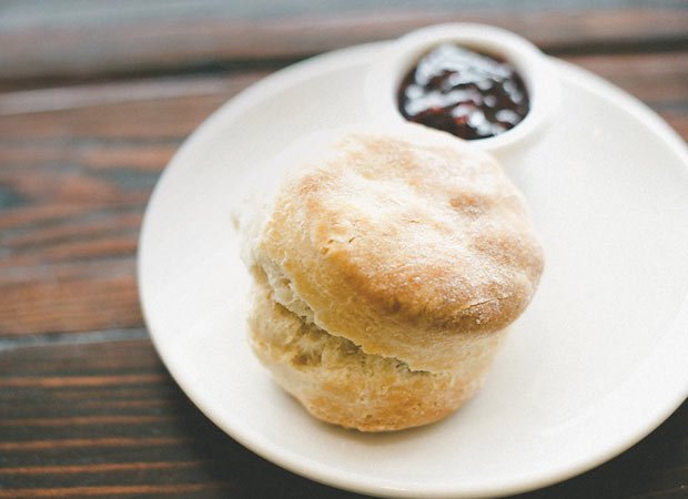 A biscuit at the Plaid Apron