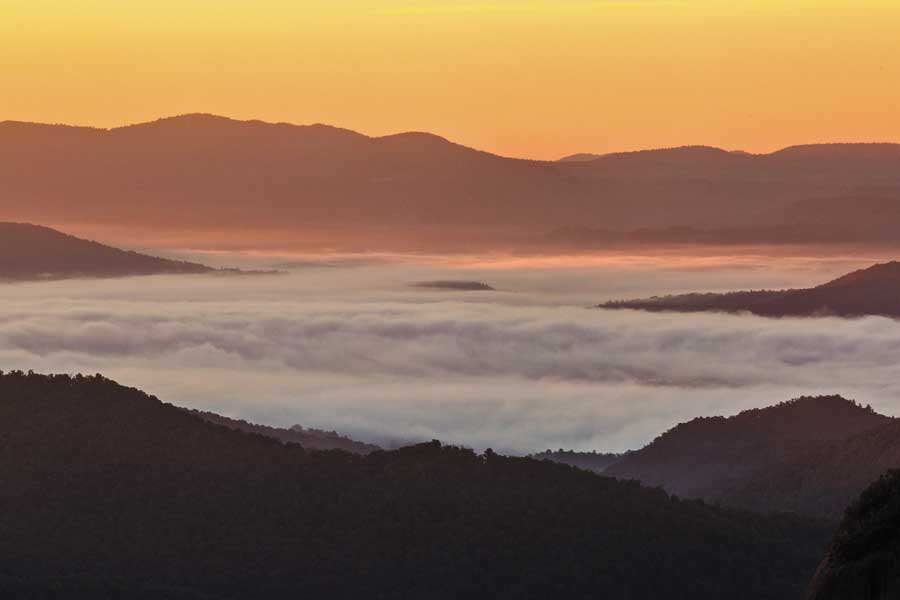 Thermal inversion in the Smokies